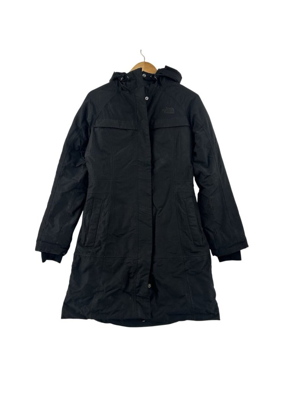 THE NORTH FACE Arctic Parka Hyvent Jacket Women’s Sz Small Black Down Waterproof